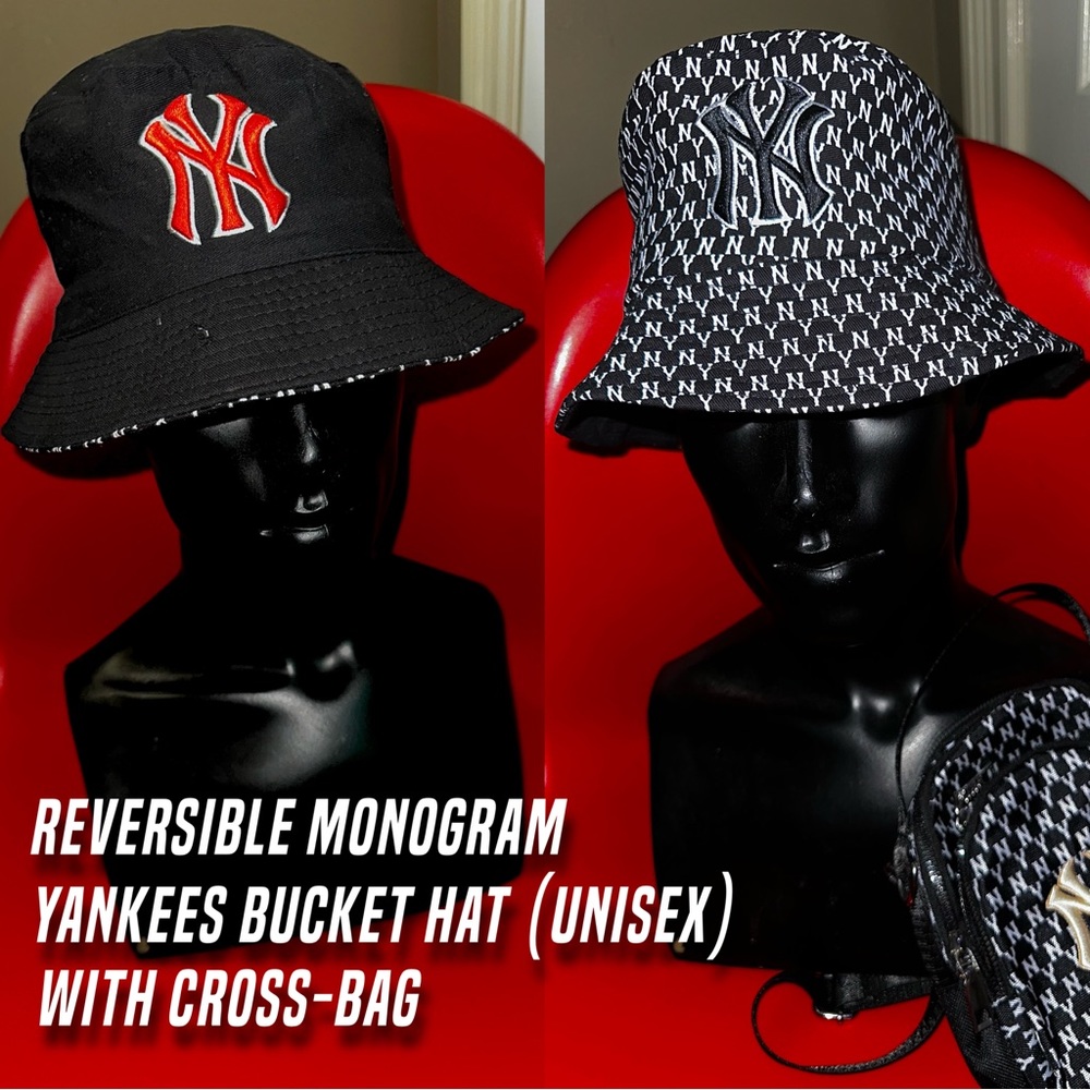 Reversible Unisex NY Bucket Hats With Cross Body Bag